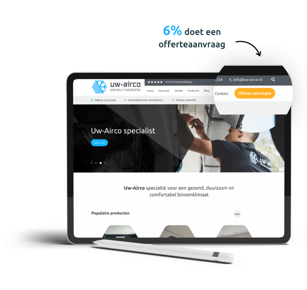 Conversie online groei uw airco code blauw