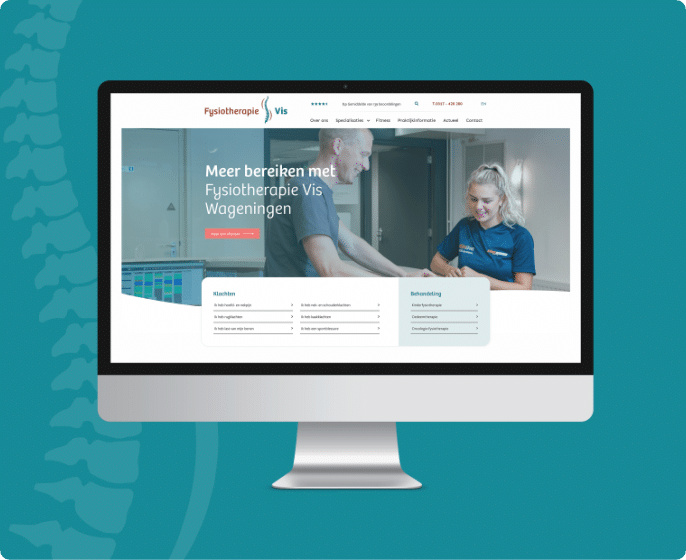 Webdesign webdevelopment Fysiotherapie Vis