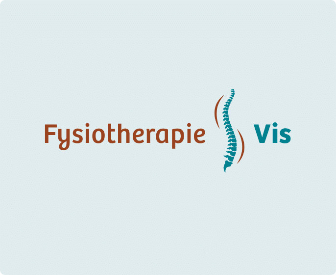 Logo design Fysiotherapie Vis Code Blauw