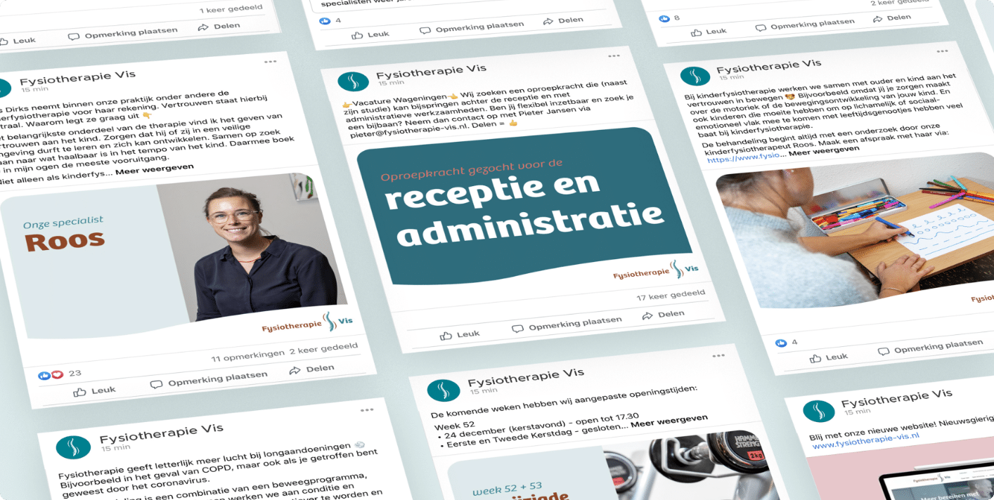 Fysiotherapie vis Social Media Marketing
