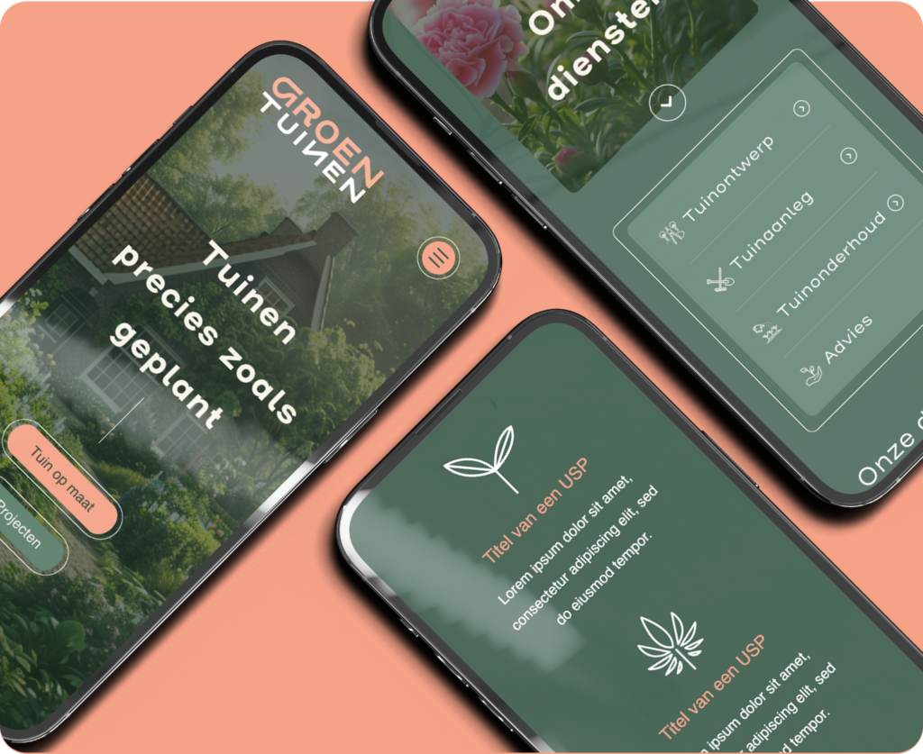 Responsive website laten maken zoals GROENtuinen