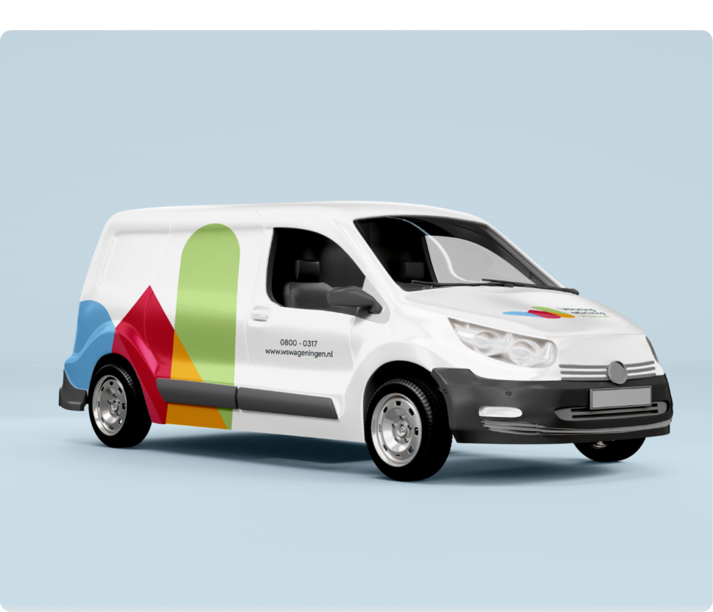 Bus bedrukking voor Woningstichting Wageningen