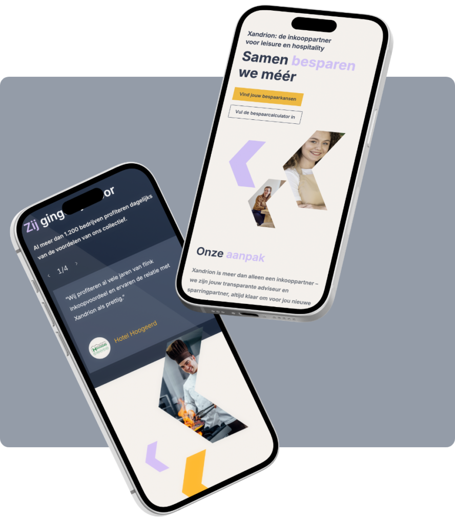 Responsive website van Xandrion