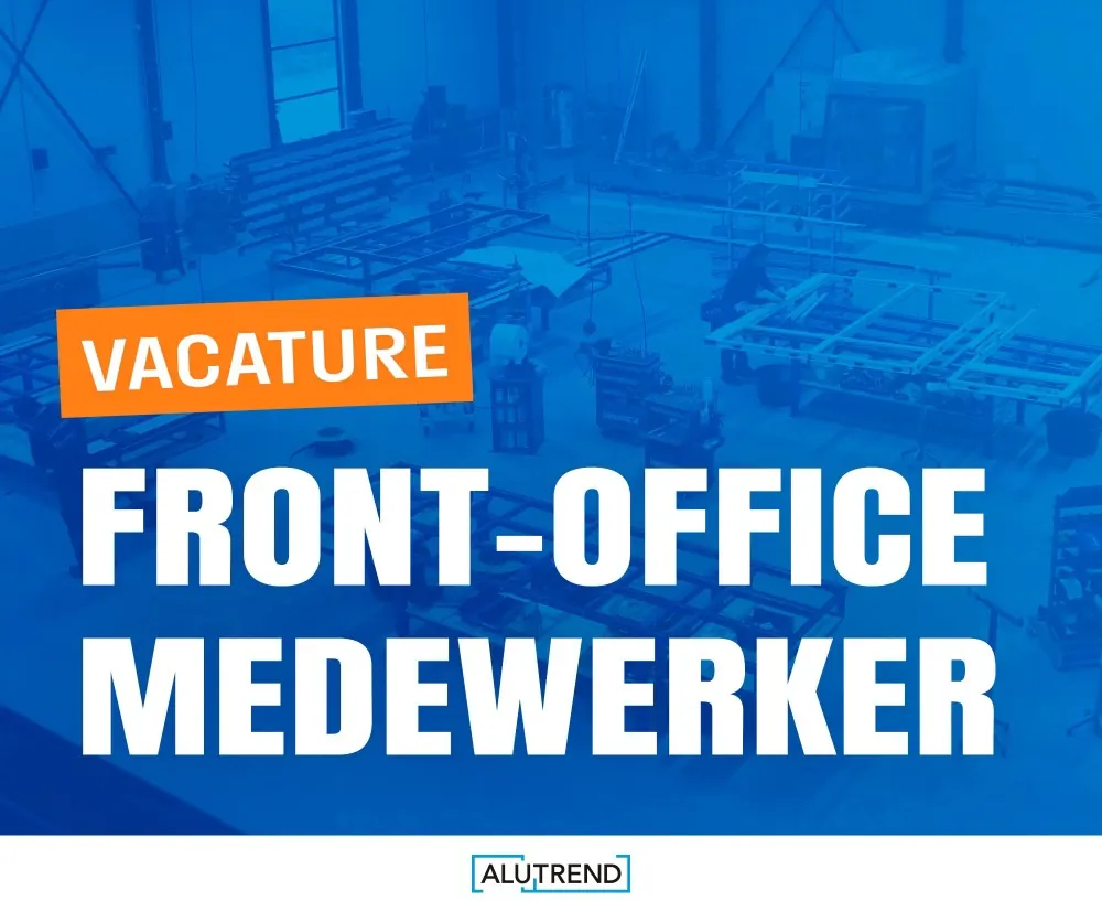 Vacaturemarketing door Code Blauw voor Alutrend: front-office medewerker